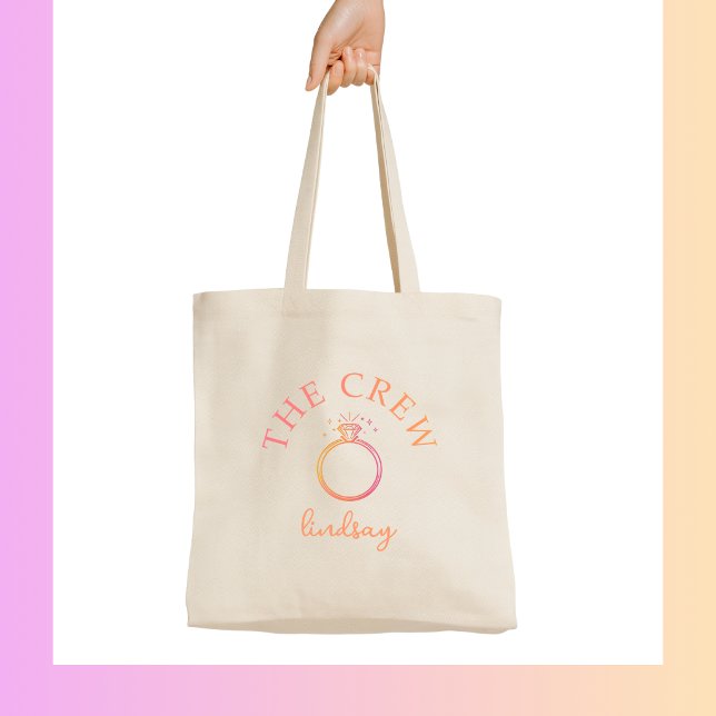 The Crew! Ring Bachelorette Party Tote Bag (The Crew! Ring Bachelorette Party Tote Bag)