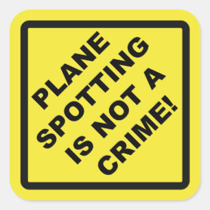 The Crime glides Spotting IS Not! Square Sticker
