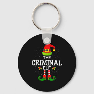 The Criminal Elf Christmas Family Matching Pajama Keychain