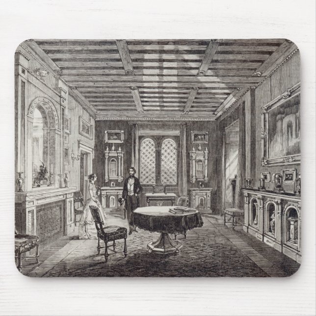 The Crimson Drawing Room, Lansdown Tower Mouse Pad (Front)