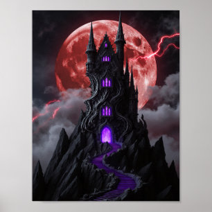 The Crimson Eclipse Citadel Poster