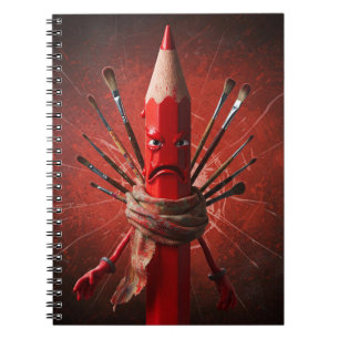 The Crimson Scribbler Notebook