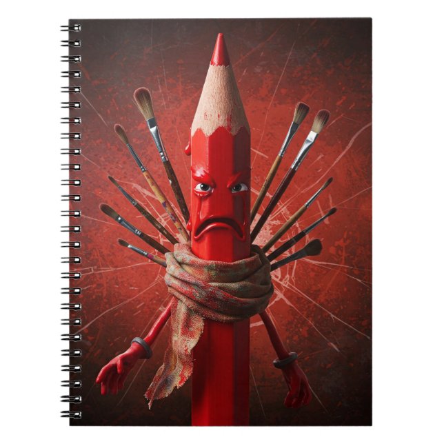 The Crimson Scribbler Notebook (Front)