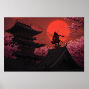 The Crimson Shadow Shinobi Poster