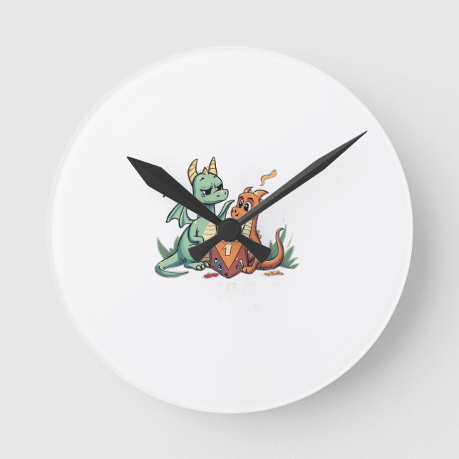 The Critical Fail Club Round Clock (Front)