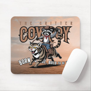 The critter cowboy mouse pad