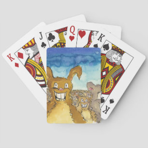 The Critters Are Coming Cartoon Playing Cards