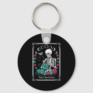 The Crocheter Tarot Card Funny Yarn Design  Keychain