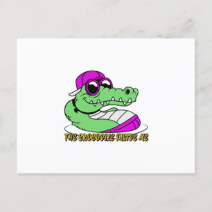 The Crocodile inside me cute beautiful design Postcard