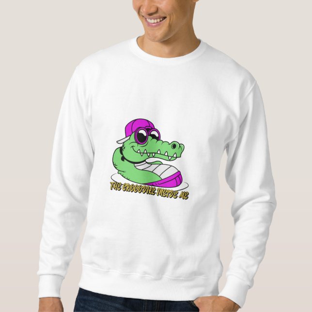 The Crocodile inside me | cute beautiful design Sweatshirt (Front)