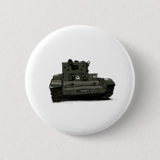 The Cromwell Cruiser Tank 2 Inch Round Button
