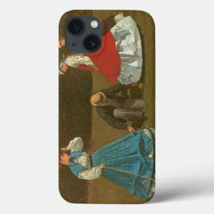 The croquet game, 1866 (oil on canvas) iPhone 13 case