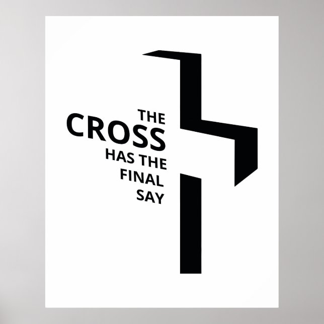 The Cross Final Say Gospel Sayings Aesthetic Chris Poster (Front)