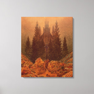 The Cross in the Mountains, 1812 (oil on canvas) Canvas Print