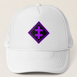 The Cross Of Lorraine - v2 (purple) Trucker Hat