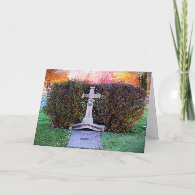 "The Cross of Saint Michael" Sympathy Card (Front)