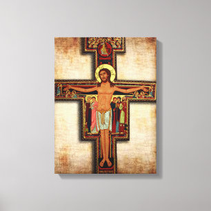 The Cross of San Damiano Canvas Devotional Image.