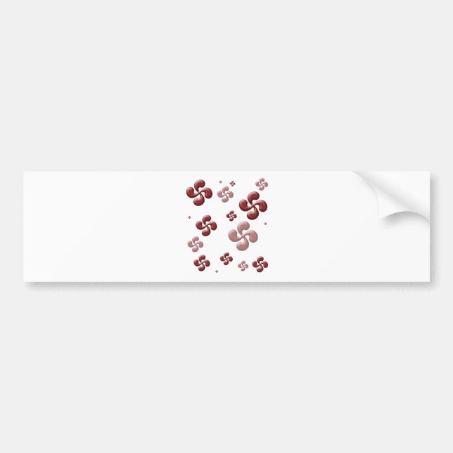 The crosses Basque 3D! Bumper Sticker (Front)