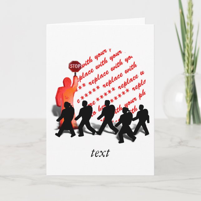 The Crossing Guard Photo Frame Card (Front)