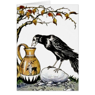The Crow and the Pitcher Card