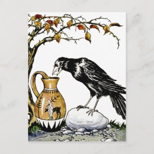 The Crow and the Pitcher Postcard