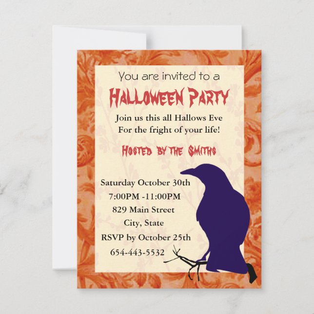 The Crow Invitation Card Template (Front)
