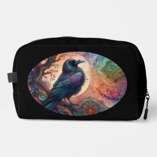 The Crow Tree of Life Mandala Pagan  Dopp Kit