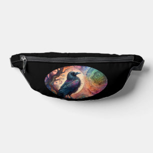 The Crow Tree of Life Mandala Pagan  Fanny Pack