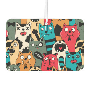 The crowd of cats air freshener