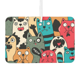 The crowd of cats air freshener