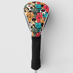 The crowd of cats golf head cover