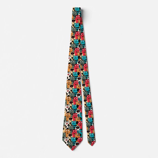 The crowd of cats tie (Front)