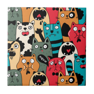 The crowd of catsThe crowd of cats Tile