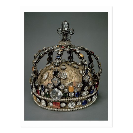 The Crown of Louis XV, 1722 (gilded silver, replac Postcard