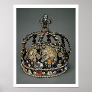 The Crown of Louis XV, 1722 (gilded silver, replac Poster