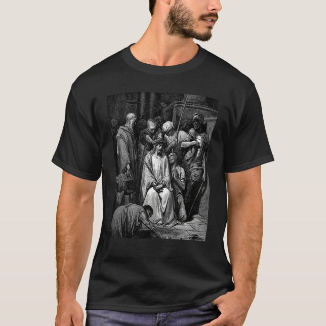 The Crown of Thorns Gustave Dore Biblical Art T-Shirt (Front)
