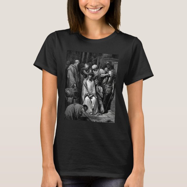 The Crown of Thorns Gustave Dore Biblical Art T-Shirt (Front)