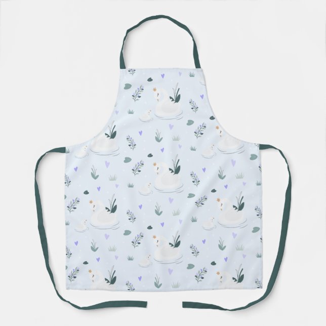 The Crowned Swan Apron (Front)
