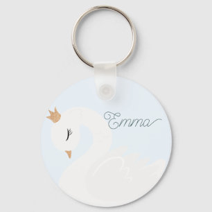 The Crowned Swan Keychain