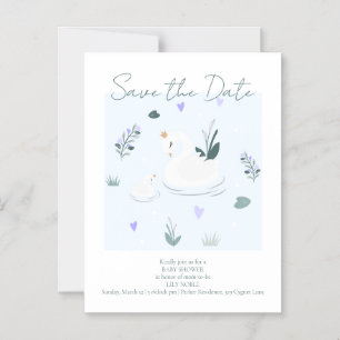 The Crowned Swan Magnetic Invitation