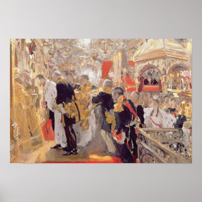 The Crowning of Emperor Nicholas II Poster (Front)