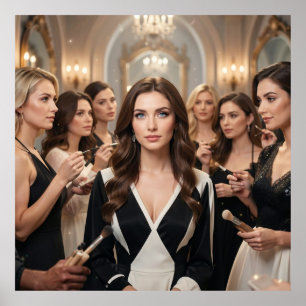 The Crowning Touch of Feminine Radiance Poster