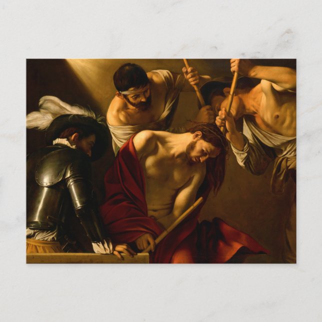 The Crowning with Thorns by Caravaggio (1602-1604) Postcard (Front)