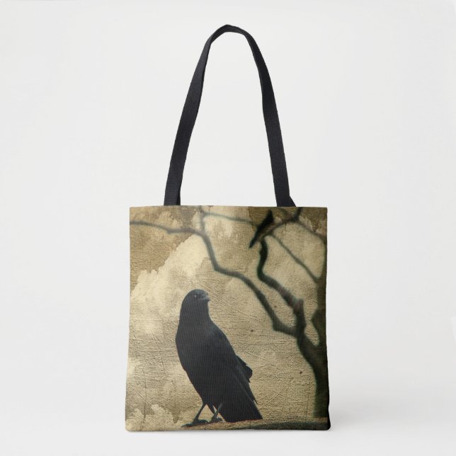 The Crows Are With Me Tote Bag (Front)