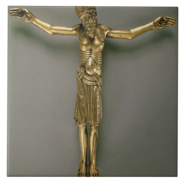 The Crucified Christ, French, second half of 12th Tile (Front)