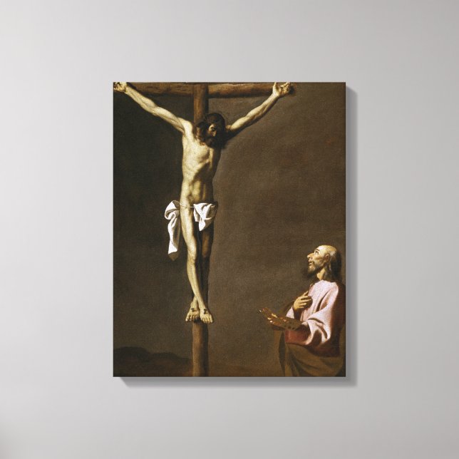 The Crucified Christ with a Painter Canvas Print (Front)