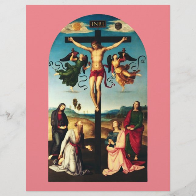 The Crucified Christ with the Virgin Mary Flyer (Front)