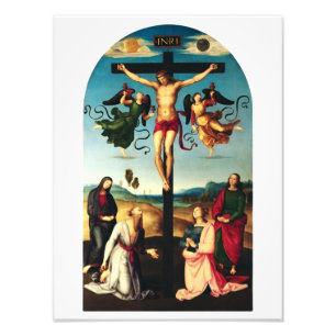 The Crucified Christ with the Virgin Mary Photo Print