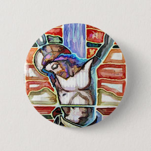 THE CRUCIFIXION 2 INCH ROUND BUTTON