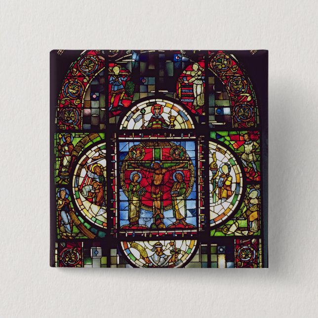 The Crucifixion 2 Inch Square Button (Front)